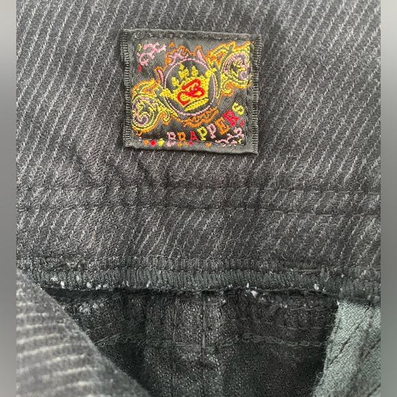 Brappers Rare Japanese Denim low rise bell bottom pinstripe corduroy pants | 26 - Picture 5 of 14